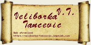 Veliborka Tančević vizit kartica
